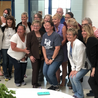 group of teachers posing for photo